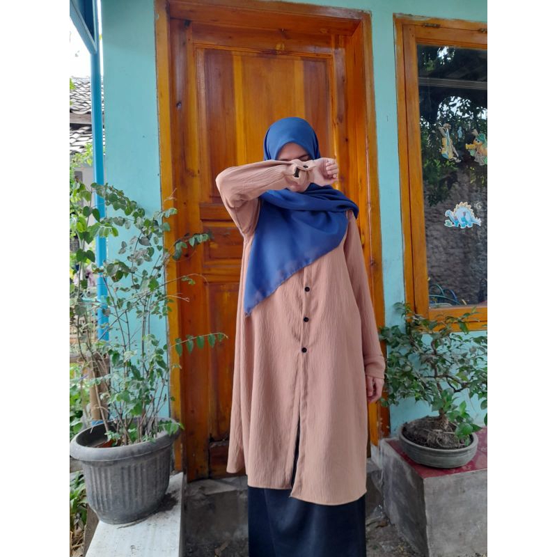 Tunik dewasa/ Tunik crinkle/ Tunik syar'i