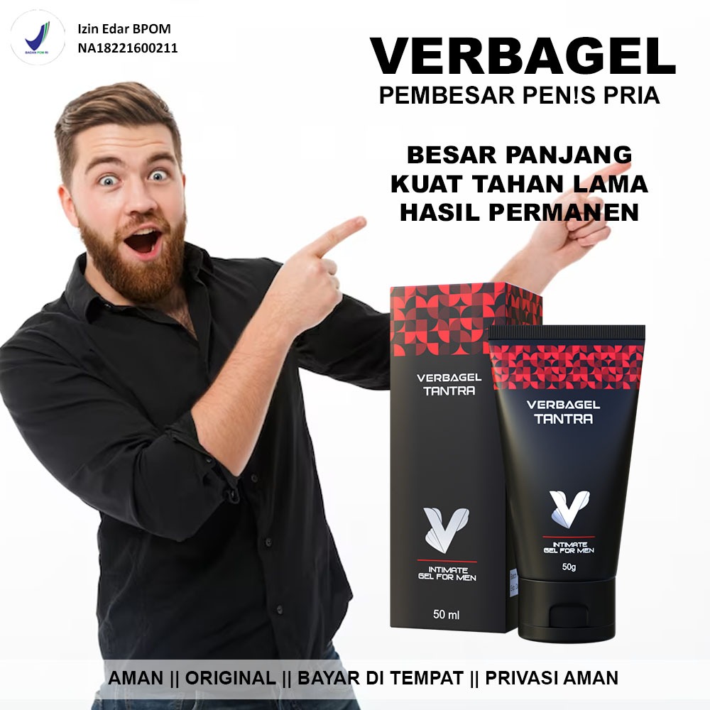 Pembesar Mr P Obat PembesarPenis Permanen Verbagel Tantra Original Bpom 50 ml