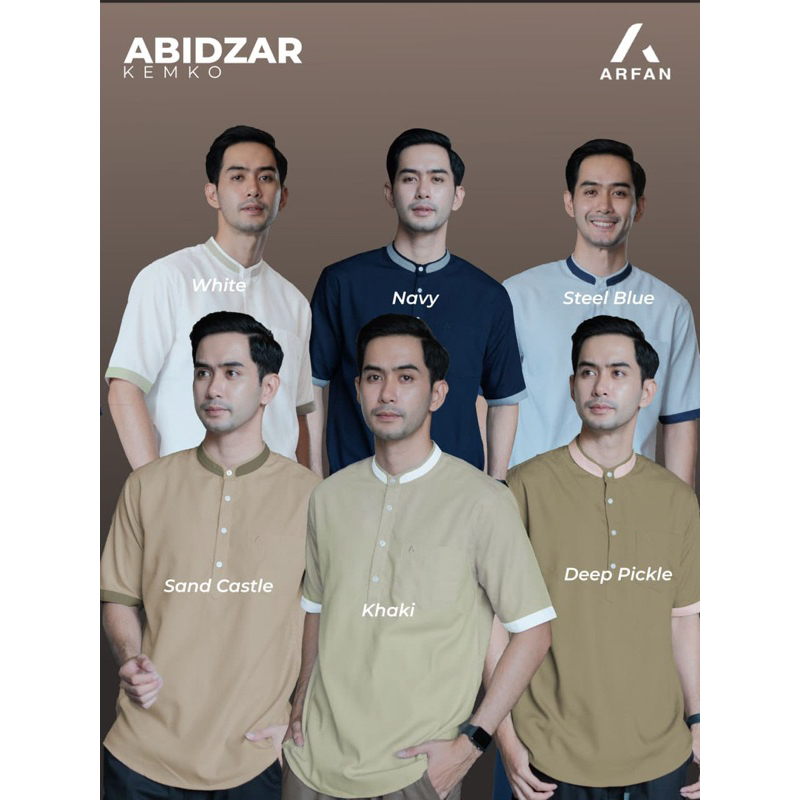 Koko Abidzar by Arfan - Kemko Terbaru Original brand - Kokoh Dad Murah adem - Baju Atasan pria dewas