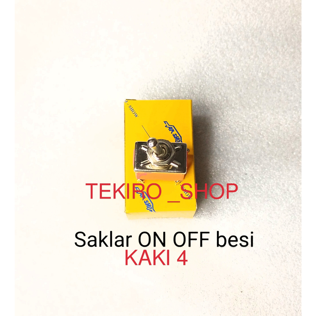 Toggle Switch 4 Kaki 15A ON-OFF 250VAC