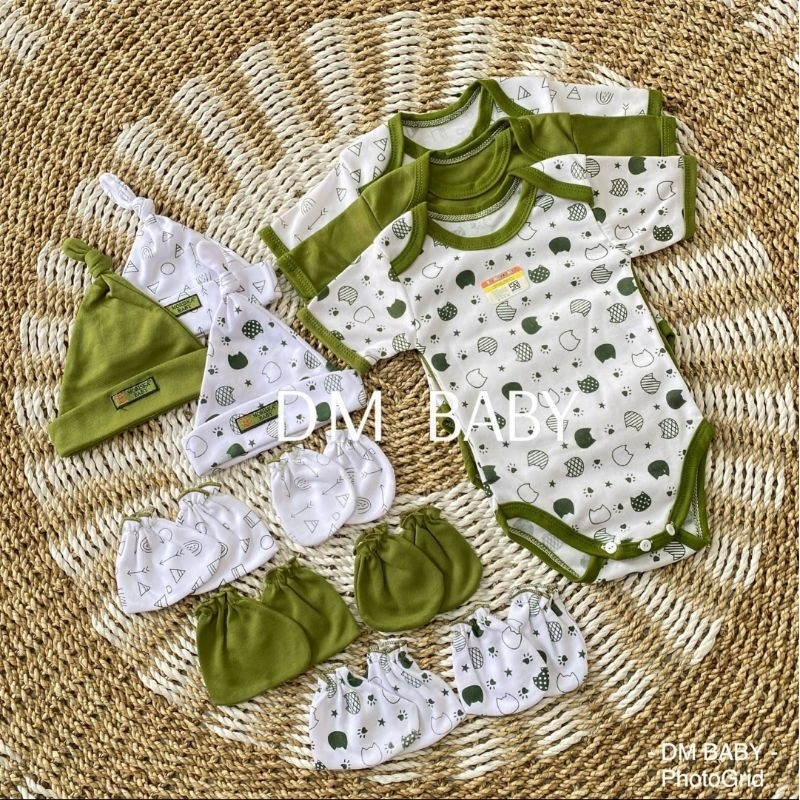 12Pcs Paket Jumper + Topi SARTAKI Paket Lahiran Jumper Bayi Baru Lahir SNI Topi set Sartaki Paket La