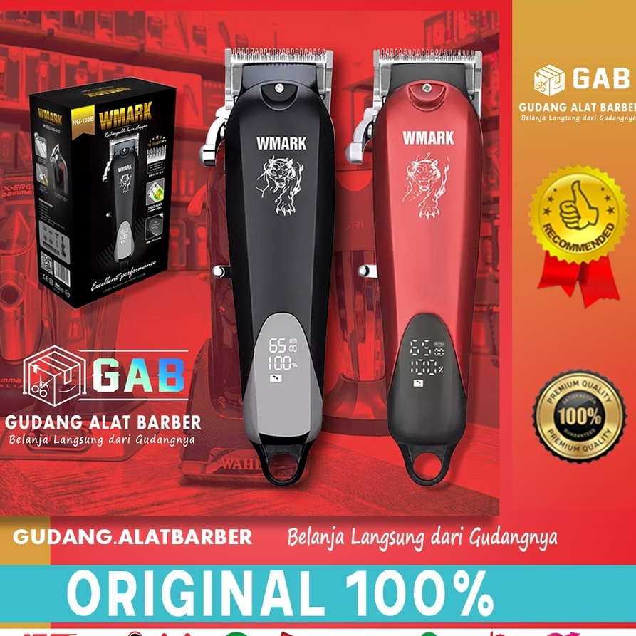 Mesin Cukur Rambut Hair Clipper Wmark NG 103 B Alat Cukur Pangkas Rambut 6500 Rpm Barbershop Origina