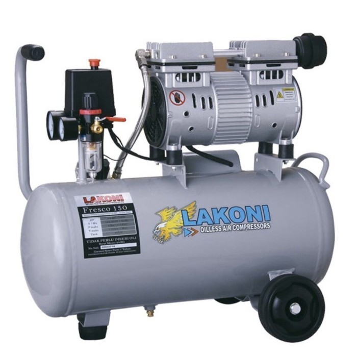 Mesin Kompresor Lakoni 1 HP 30 Liter Fresco 130 X Compressor Oilless Silent 1 PK