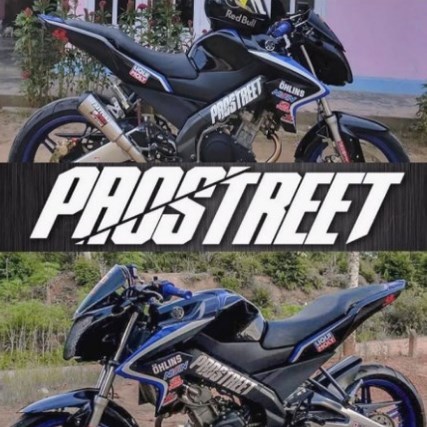 Sticker Cutting PROSTREET rangka body deltabox vixion New Vixion Yamaha Dll
