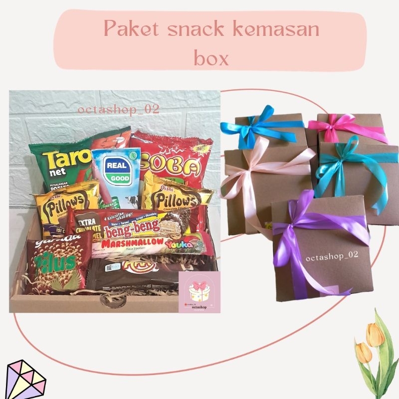 

Paket snack kemasan box/Hampers snack/Gift