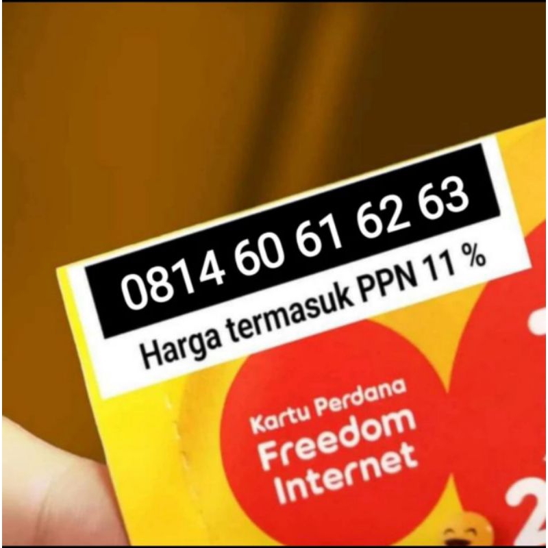 indosat nomor cantik seri naik mentok 0814 60 61 62 63 prabayar