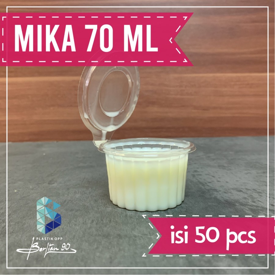 Saos Cup Plastik / Mika 70 ml / Sauce cup plastik