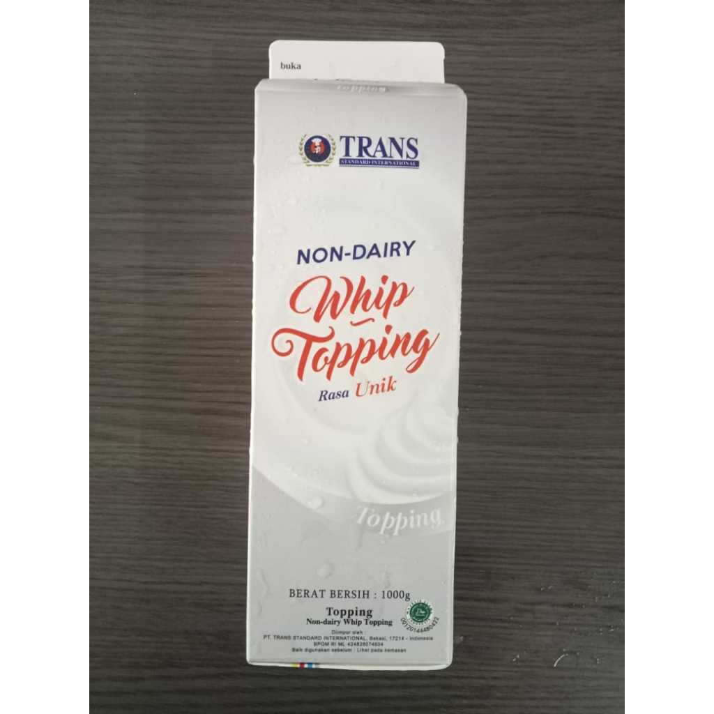 

TRANS / Whip Topping / Whipping Cream Nabati SILVER 1kg (GRAB/GOJEK)