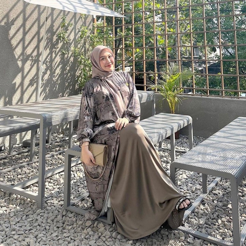 DYN Clothingline Maryna Dress | Dress Wanita Simple | Busana Muslim  | Fashion Muslim | Gamis Muslim