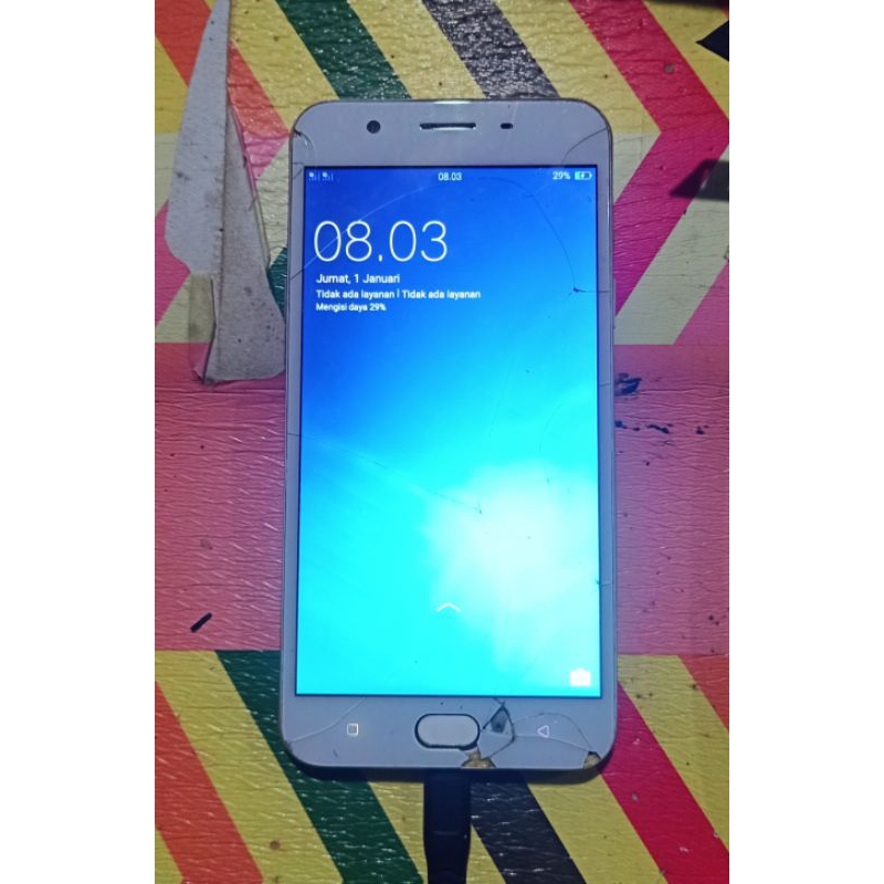 oppo f1s minus touchscreen retak