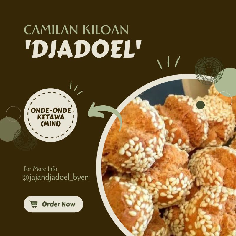 

ONDE-ONDE KETAWA mini 250gram | khas solo | snack manis enak murah