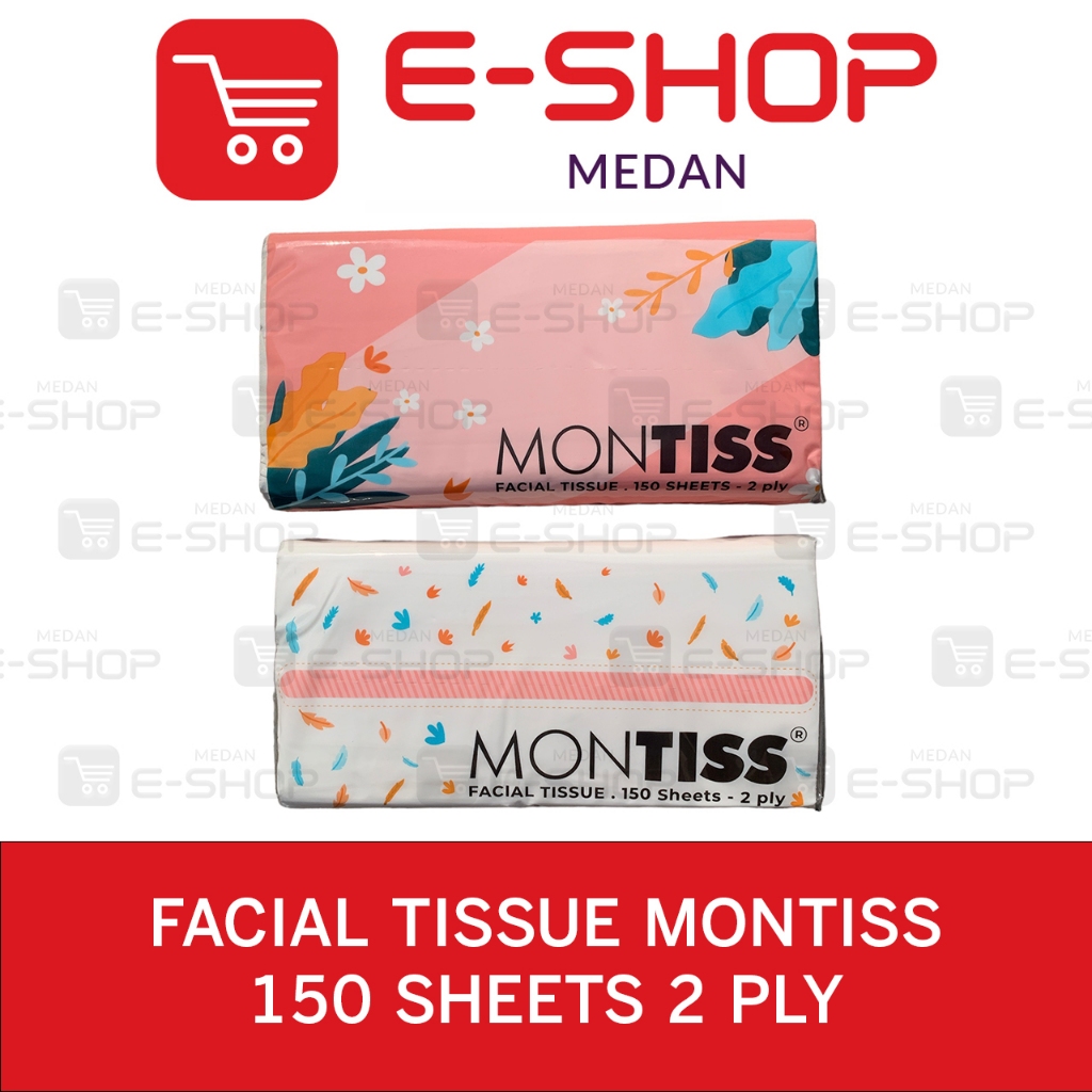 Tisu Tissue Montiss muka / wajah / Facial 150 Sheet 2 ply