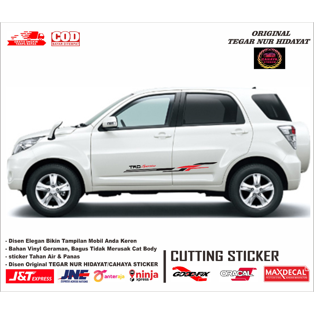 promo sticker mobil toyota rush stiker lis mobil toyota rush stiker mobil toyota rush sticker mobil