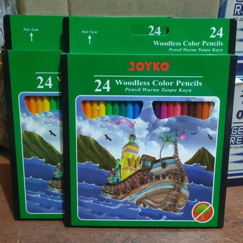 

Pensil warna panjang 24 warna joyko cp-104