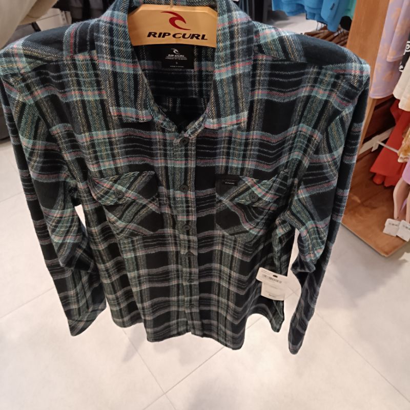 Kemeja pria Ripcurl Griffin flannel shirt Ls dark navy