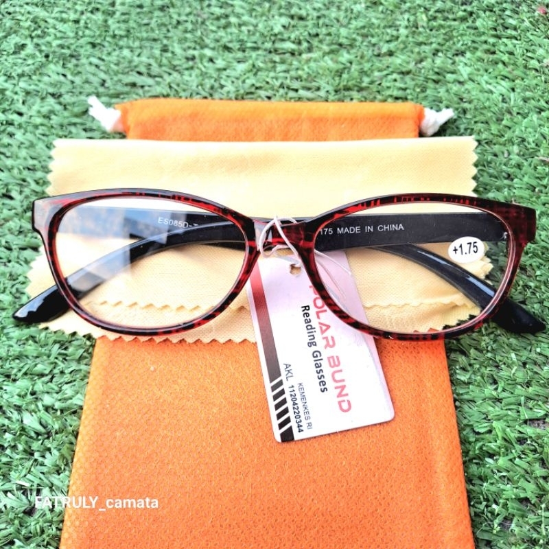 KACAMATA BACA CAT EYE FRAME MERAH LEOPART