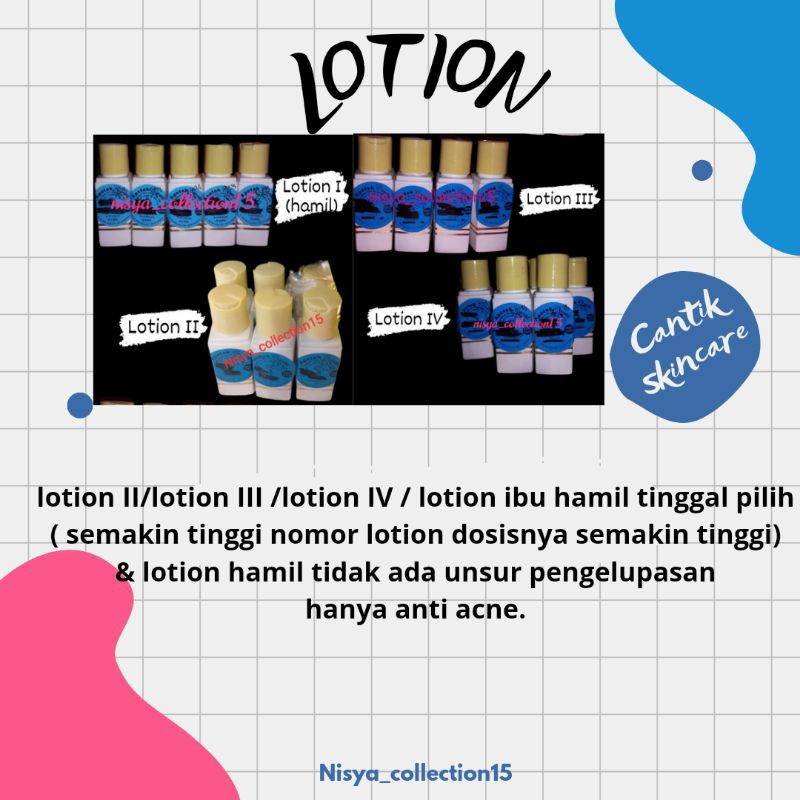 LOTION II/III/IV/Hamil cantik baratajaya