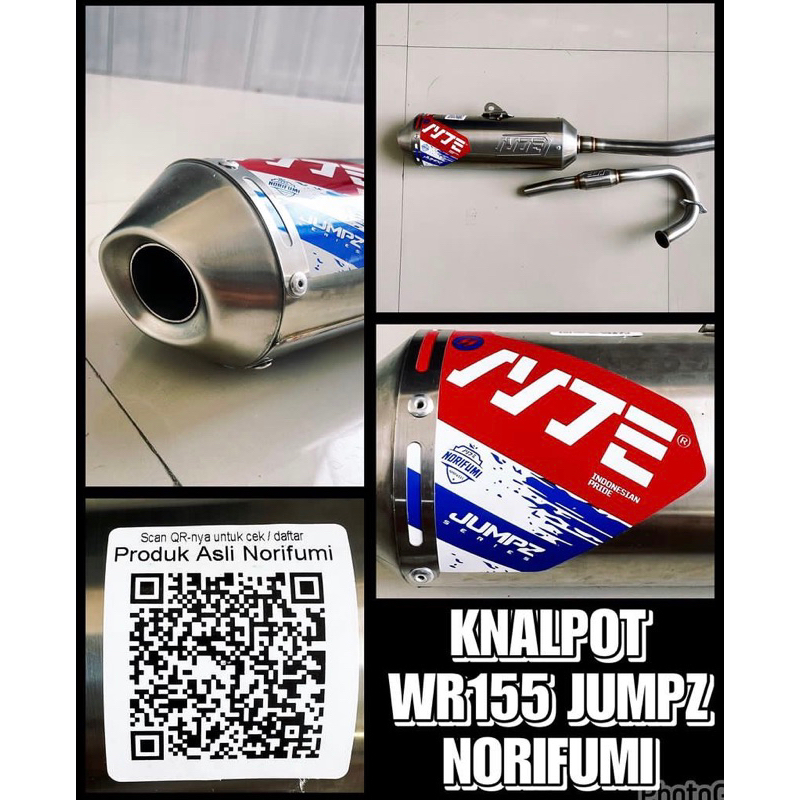 KNALPOT NORIFUMI JUMPZ ORIGINAL YAMAHA WR 155 R TERBARU