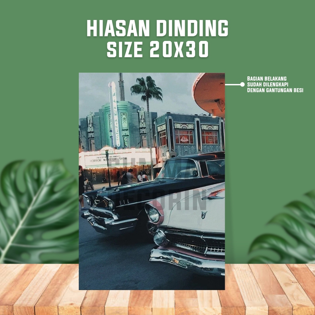 Hiasan Dinding Kamar Vintage - Dekorasi Kamar Tidur Cowok - Hiasan Kamar Anak Cowo - Mobil - Summa D