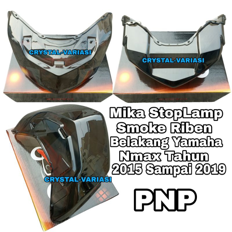 Cover Mika Stop Smoke Motor Nmax Tahun 2015-2019/Mika Stop Smoke Riben Belakang Motor  Nmax 2015-201