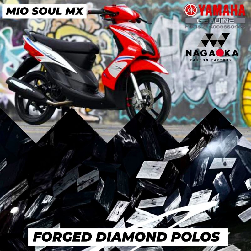 MIO SOUL MX FORGED DIAMOND PREMIUM CARBON BODY KASAR ORIGINAL YAMAHA SPION BATOK KANTONG SPEEDOMETER