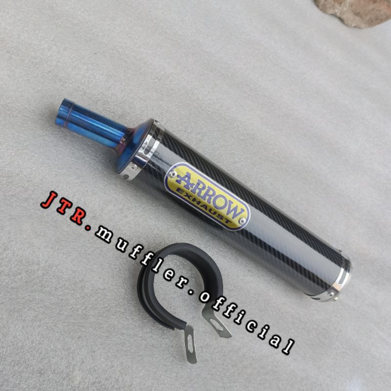 Silincer Knalpot Arrow carbon Ninja R Rr Ss Satria Fiz r Rx king 2 tak