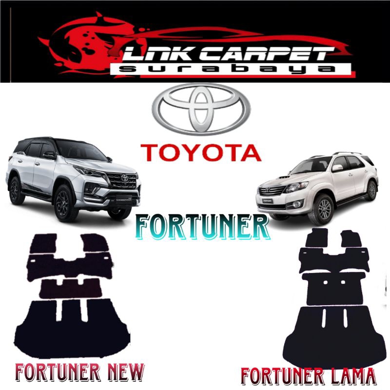 KARPET MOBIL MIE BIHUN FORTUNER FULL SET/ AKSESORIS MOBIL FORTUNER / INTERIOR MOBIL FORTUNER