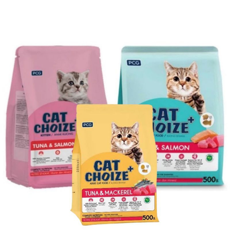 Cat Choize Plus Adult Tuna dan Cat Choize KittenTuna & Salmon Tuna