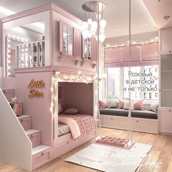 Tempat tidur anak tingkat 2 bed dewasa perempuan