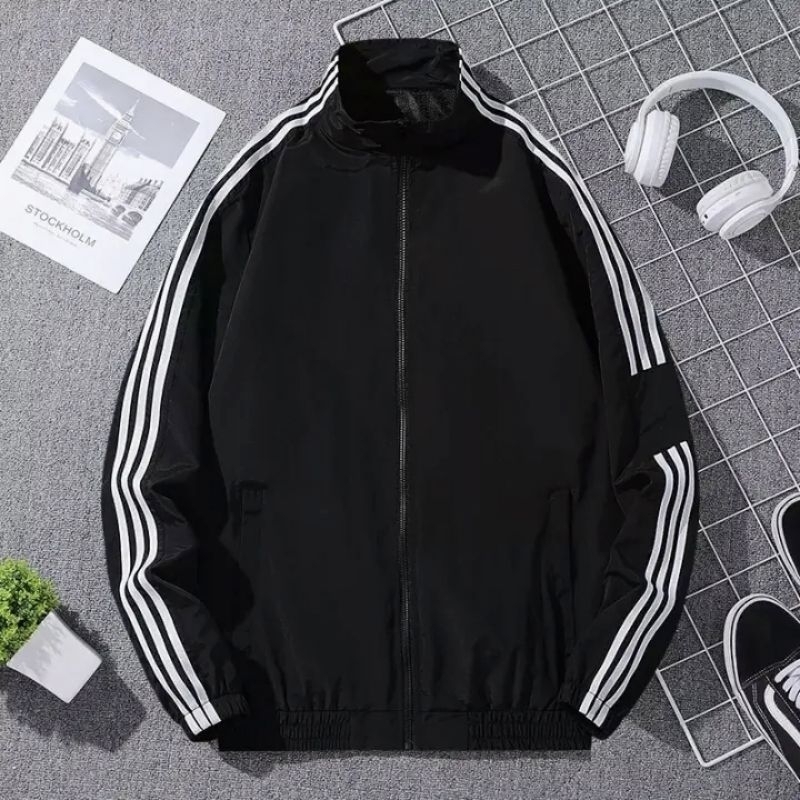 jaket pria olahraga jaket stip kaket terviral