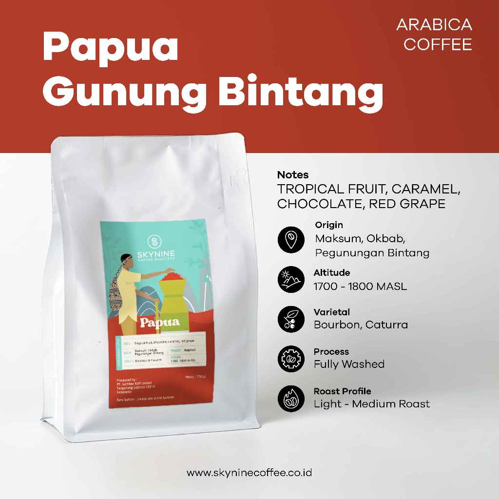 

KOPI ARABIKA PAPUA PEGUNUNGAN BINTANG ROASTED BEAN