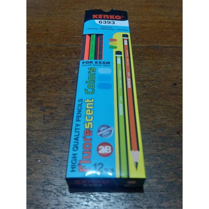 

[LUSIN] PENSIL 2B 6393 FLOURESCENT COLORS KENKO