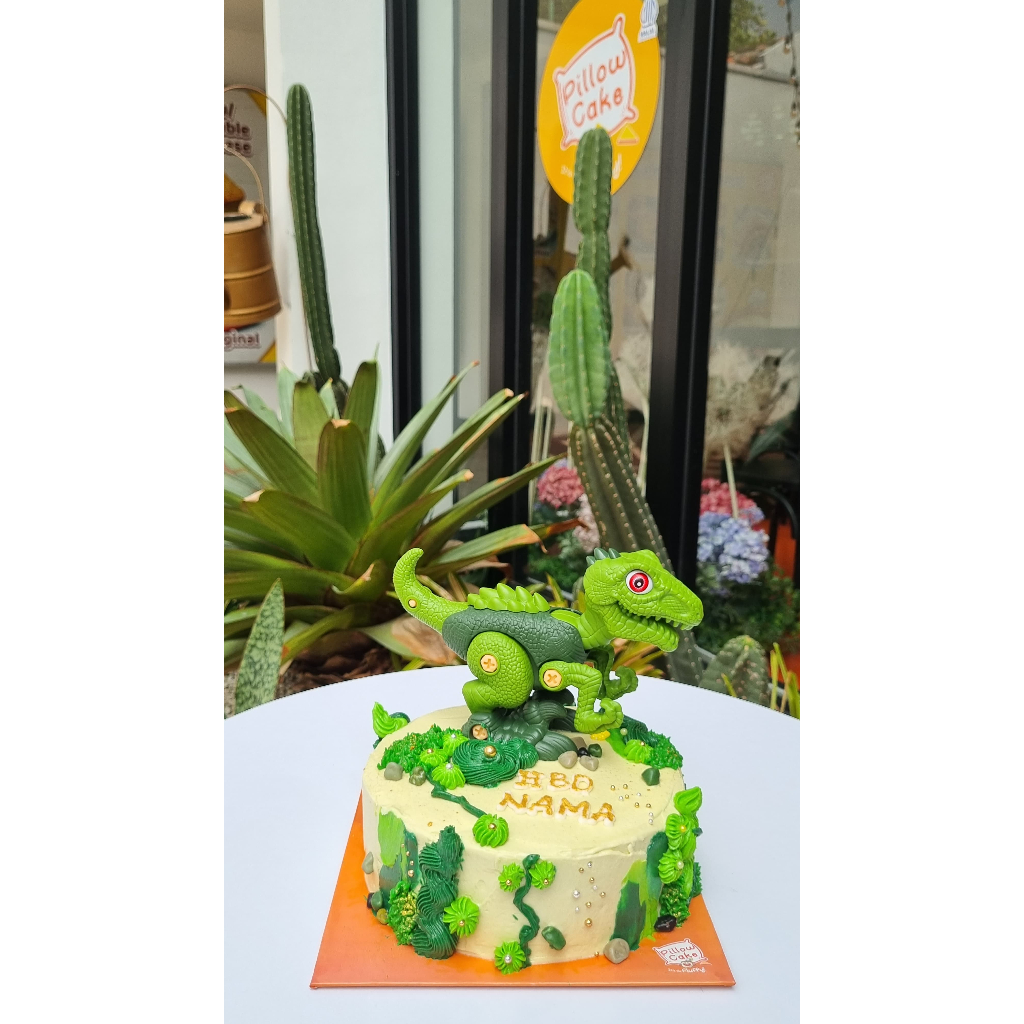 

Cake Mainan Dino Hijau