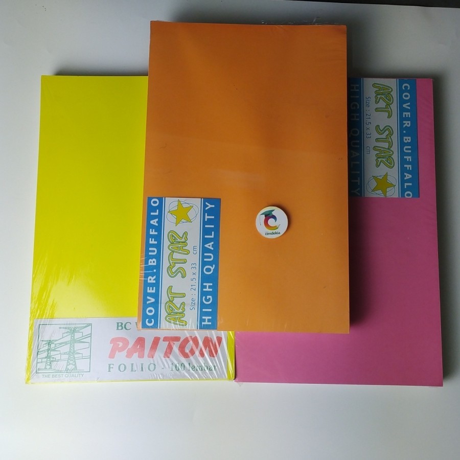 

Kertas Cover Buffalo Biasa F4 Warna