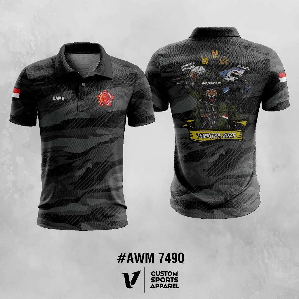 PROJMX-JERSEY MILITER TRIMATRA CUSTOM / JERSEY MILITER / JERSEY CUSTOM NAMA - JERSEY PROJMX