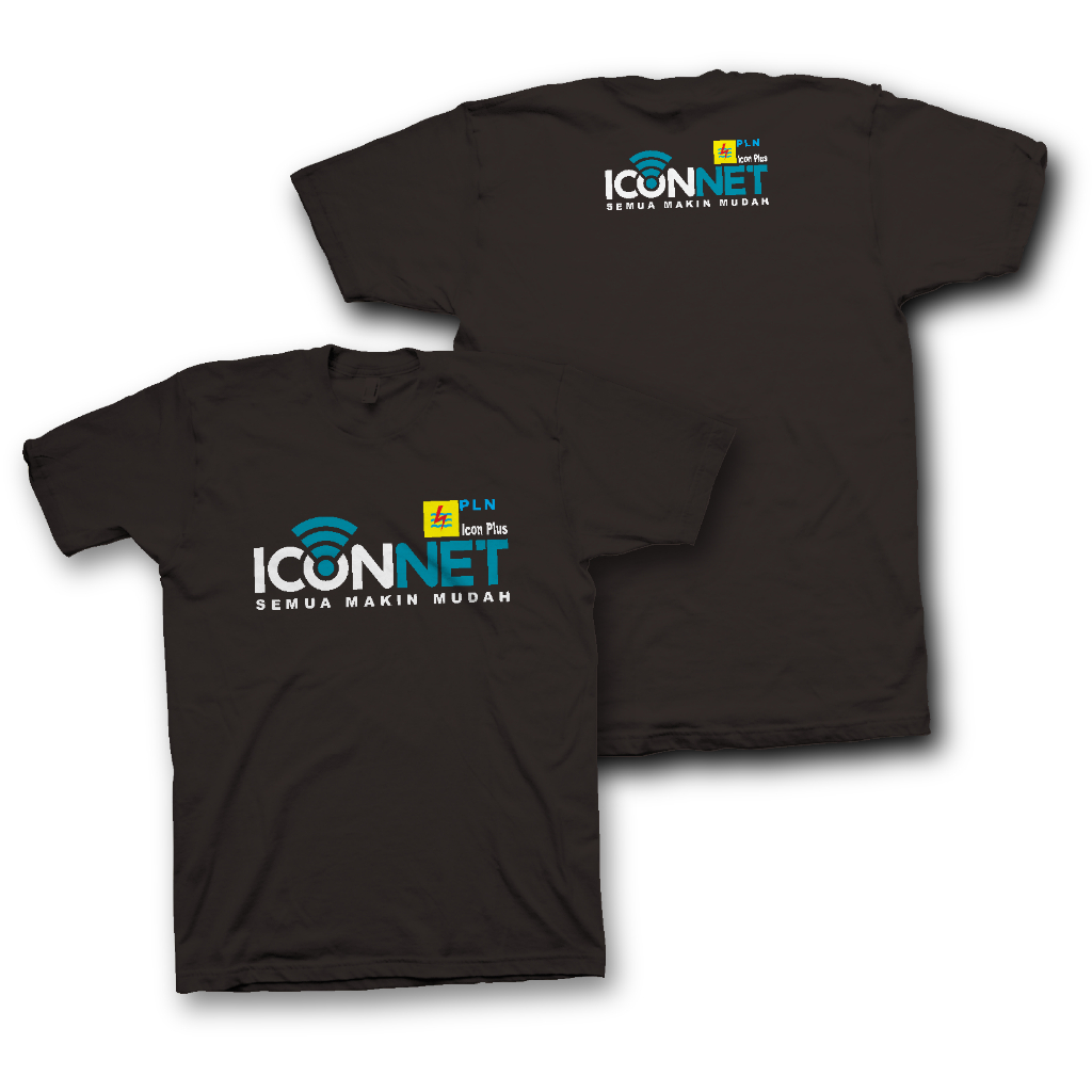 Kaos/T-Shirt PLN Iconnet Semua Makin Mudah/Koas Perusahaan PLN Iconnet
