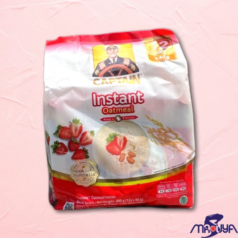 

Captain Oats Oatmeal Instans Sachet 40 GR isi 12 Sachet