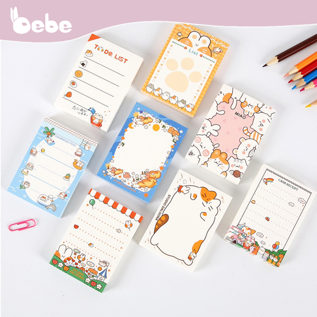 

Memo Note Pad Mini Stickless Motif Lucu Kertas Memo Catatan Kecil Aesthetic Korea Tanpa Lem