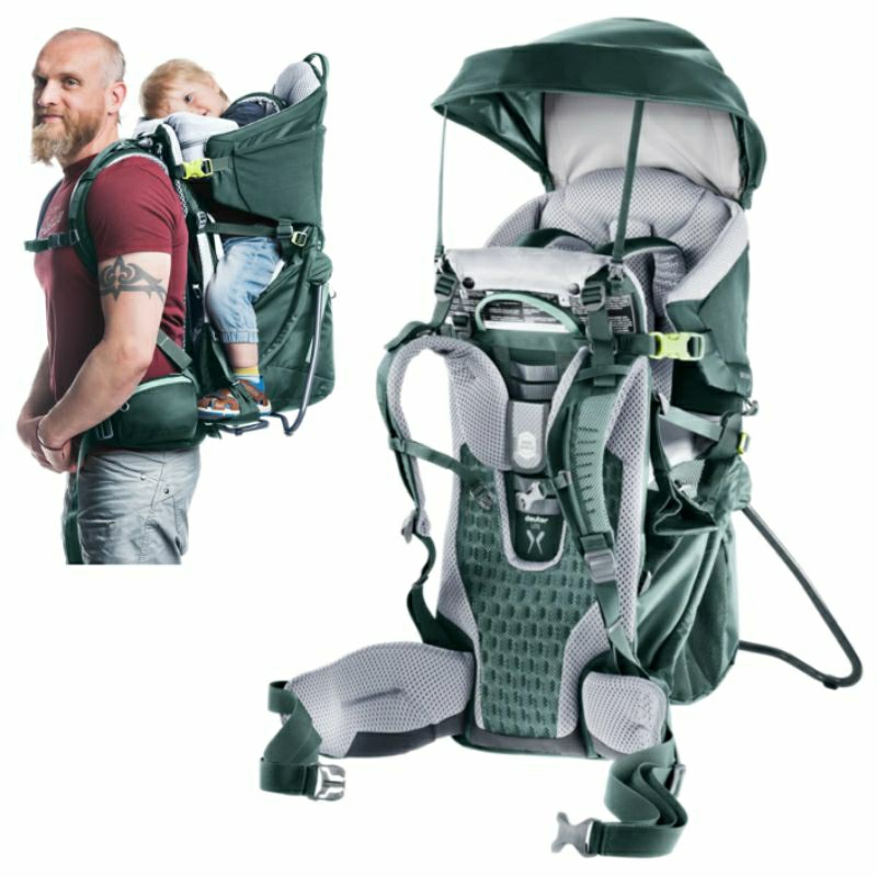 TAS GENDONGAN ANAK GUNUNG HIKING CAMPING CARRIER BABY TRAVELLING ULTRALIGHT ORIGINAL DEUTER KID COMF