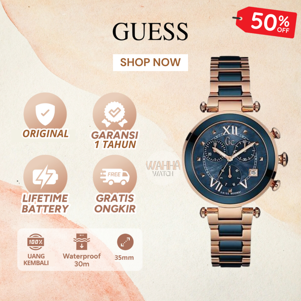 [ORIGINAL]-[COD] ✅ Jam Tangan Analog Guess Collection Gc Y05009M7 Watch [BERGARANSI]