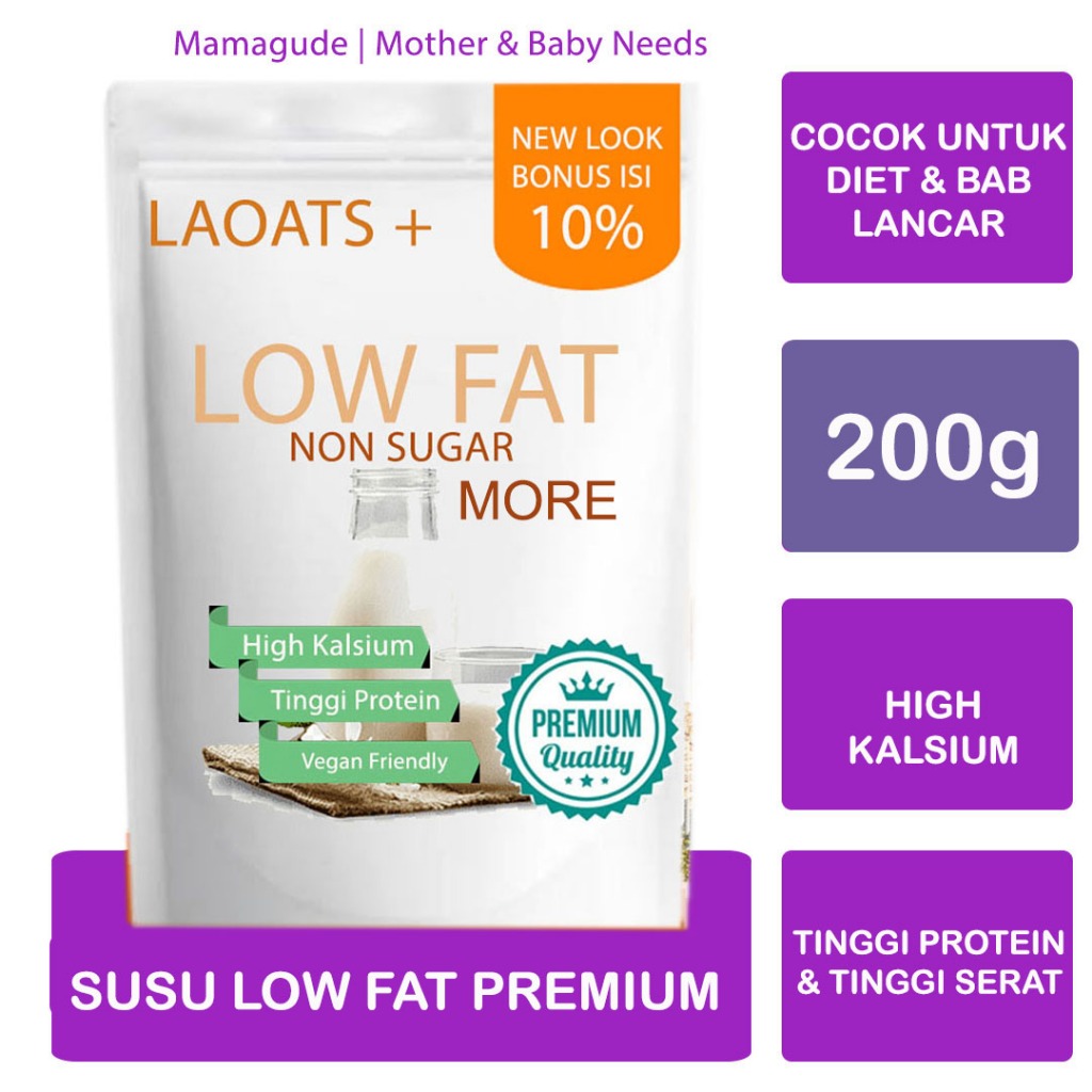 

Susu Low Fat Laoats (200g)