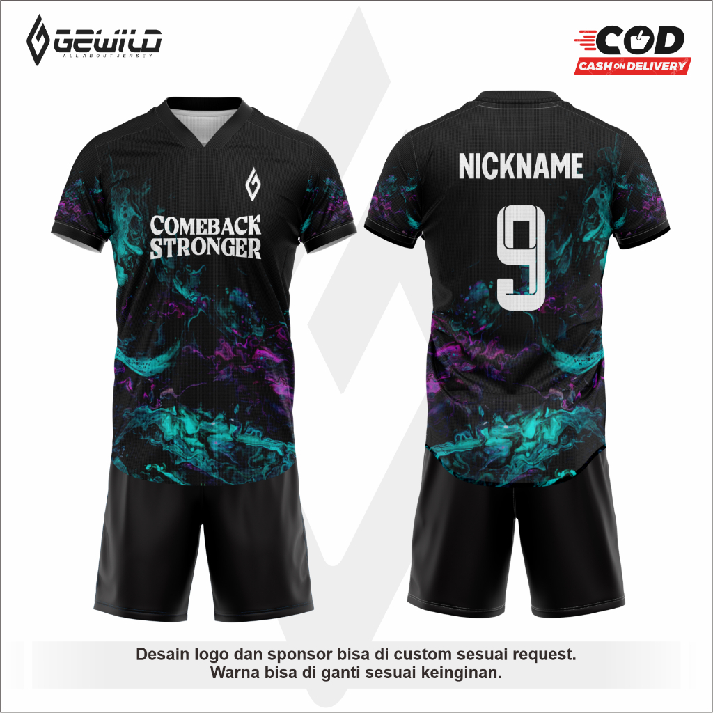 Jersey Futsal Printing Jersey Bola Printing (bisa satuan)