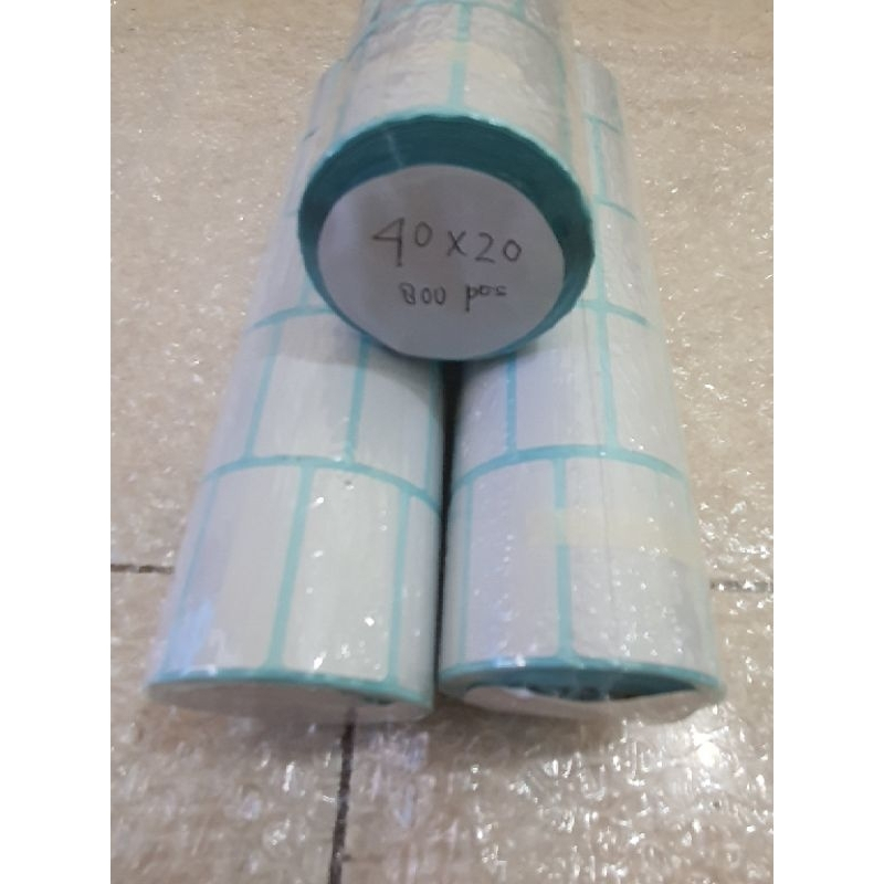 

Label Thermal Barcode 40x20mm 800 1 Line / KERTAS STIKER LABEL THERMAL 40X20MM