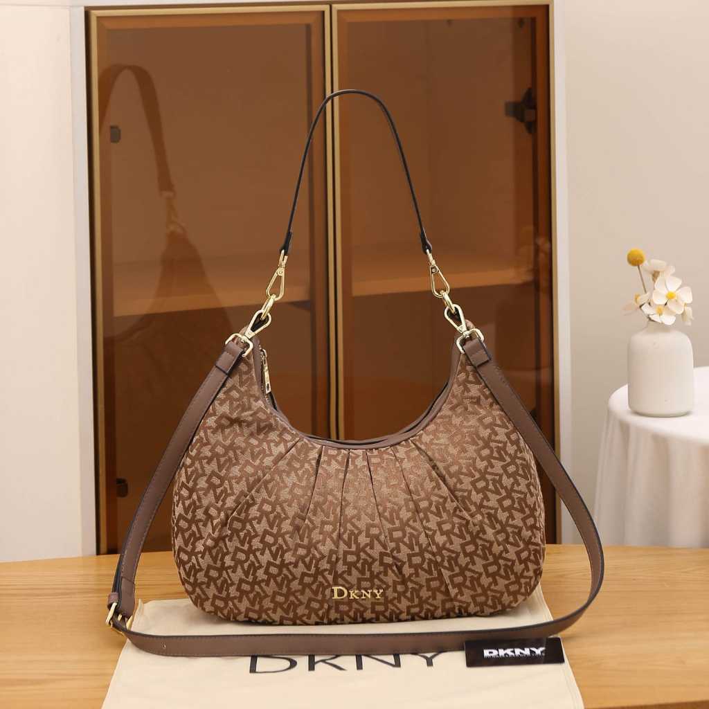 Tas Bahu Selempang Wanita Import Fashion Shoulder Bag Slingbag Canvas DKNY 9800 D KV