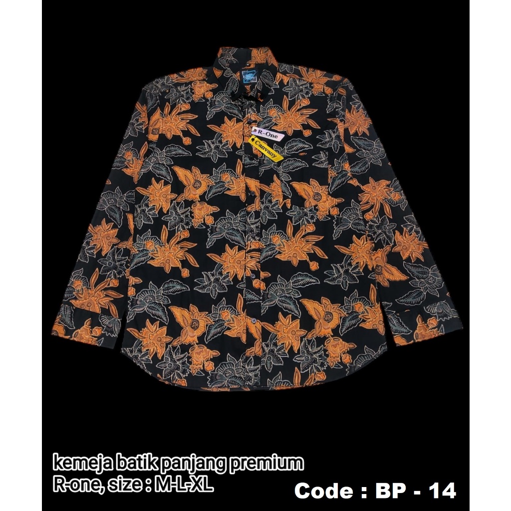 kemeja motif batik pria