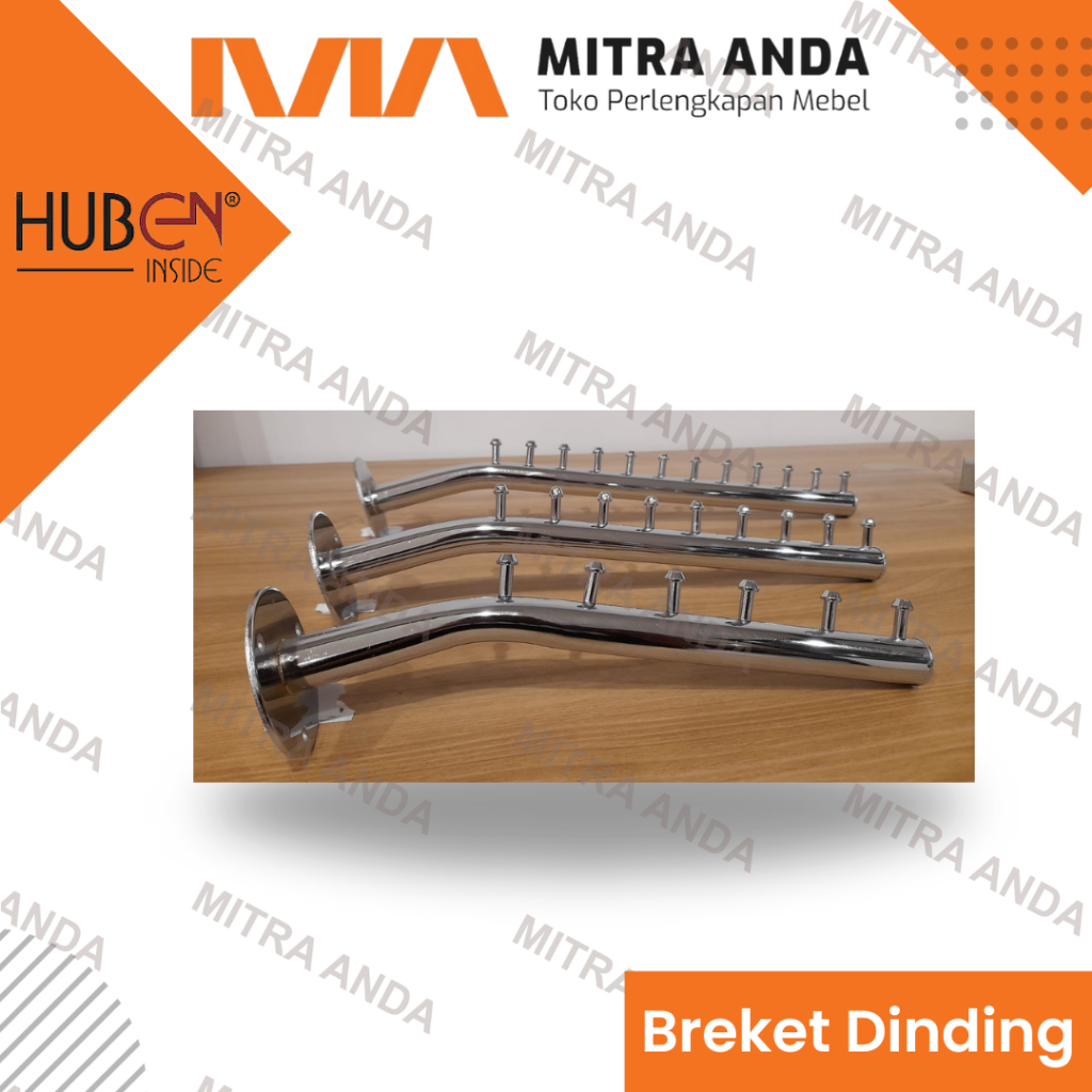 Breket Dinding | Suling Hanger Besi | Gantungan Hanger Suling Besi | Hanger suling belalai 6 titik 9