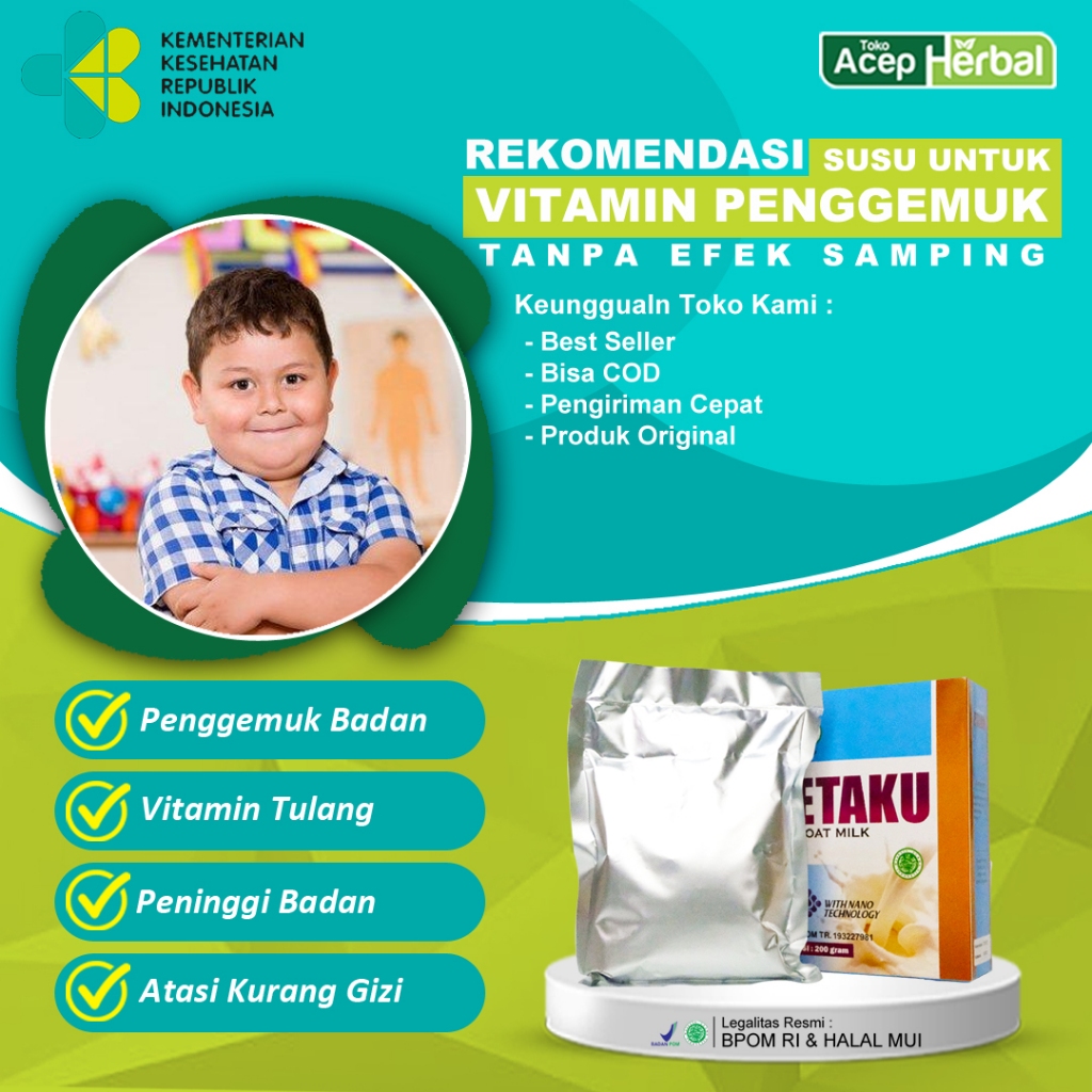 

Susu Penggemuk Badan Minuman Pengemuk Badan Obat Penggemuk Badan Susu Peninggi Badan Susu Herbal Etaku Goat Milk 100% Original