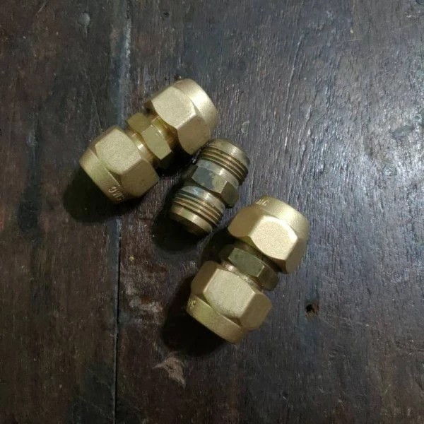 Double Nepel Set 5/8 Double Nepel Nut AC 5/8