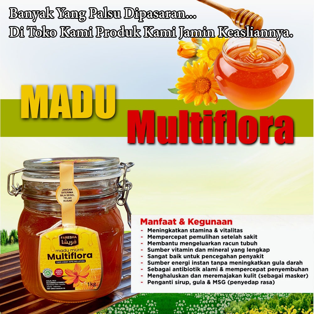 

Madu Multiflora 1 Kg Faresha