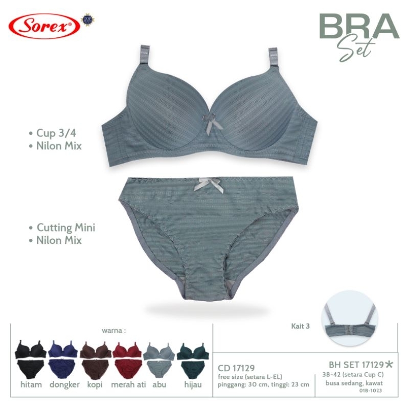 Bh Cd Set Sorex 17129 / Bra Cd Sorex Setelan